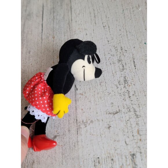 Hallmark Mickey sweetheart Minnie Mouse ornament Xmas vintage poseable doll - Picture 6 of 7